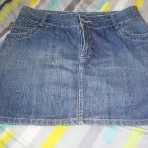 DENIM MINI SKIRT